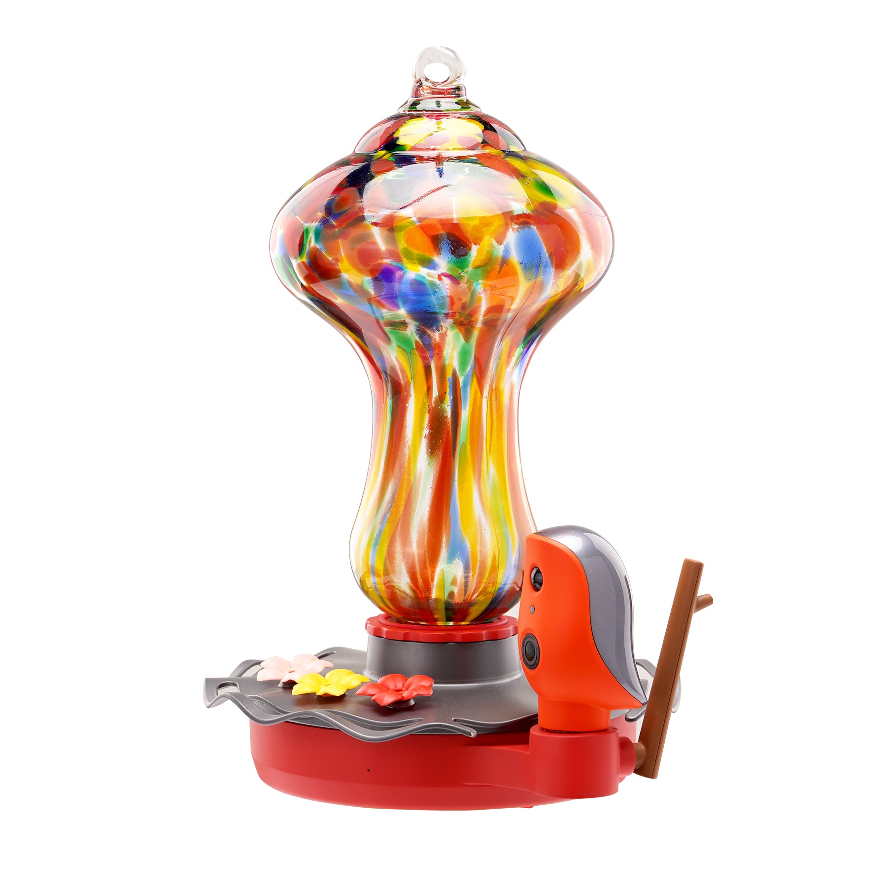 bbpEco Antique Glass Smart Hummingbird Feeder