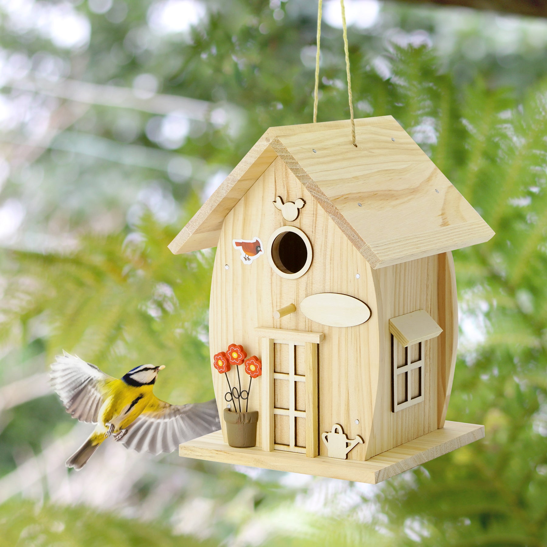 bbpEco DIY Wooden Birdhouse Kit